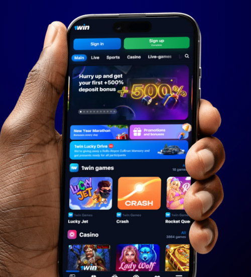 Open the 1win mobile site