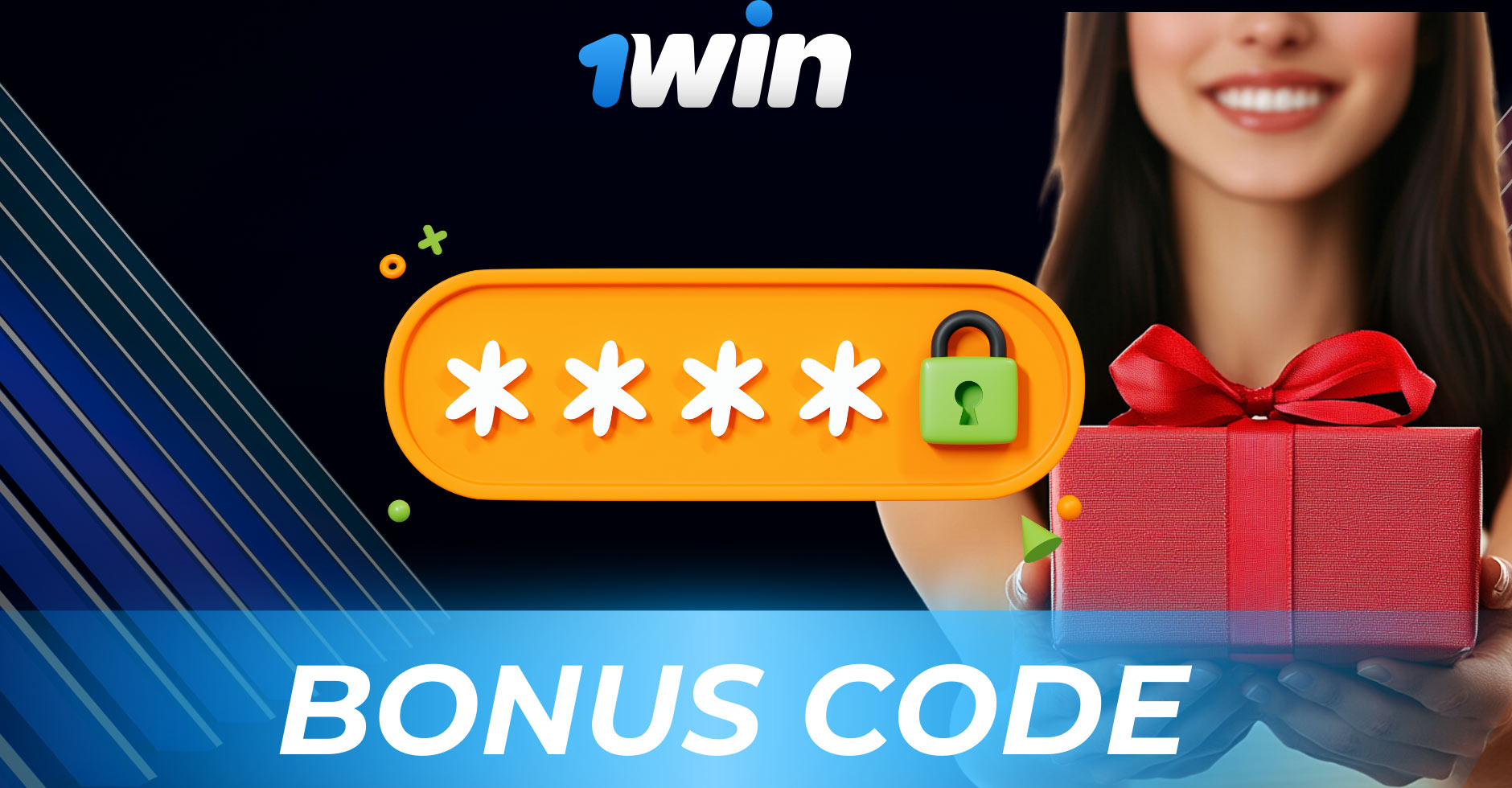 1win Bonus Code section in the profile menu