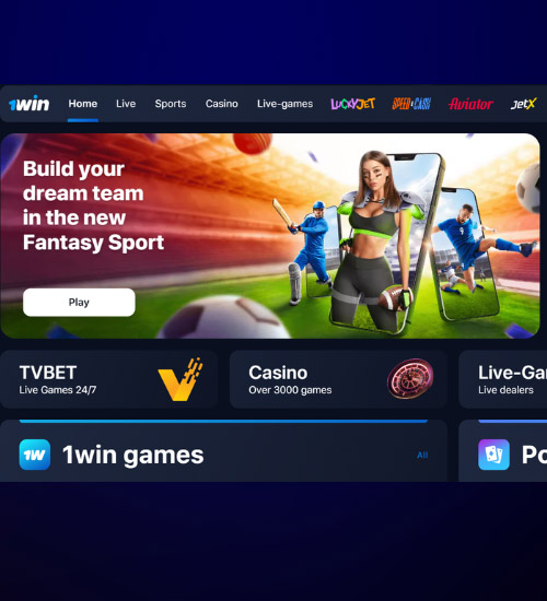 Open the official 1win website