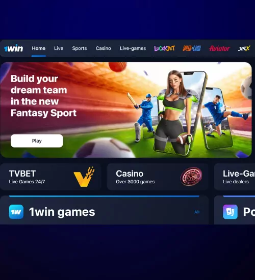 Open the official 1win website